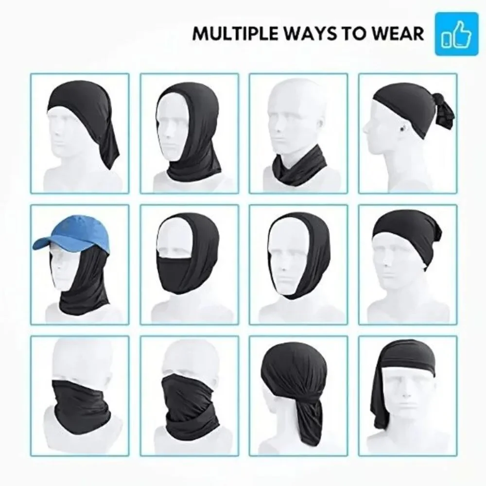 Cooling Sun Protectant Lightweight Breathable Unisex Neck Gaiter Mask Scarf